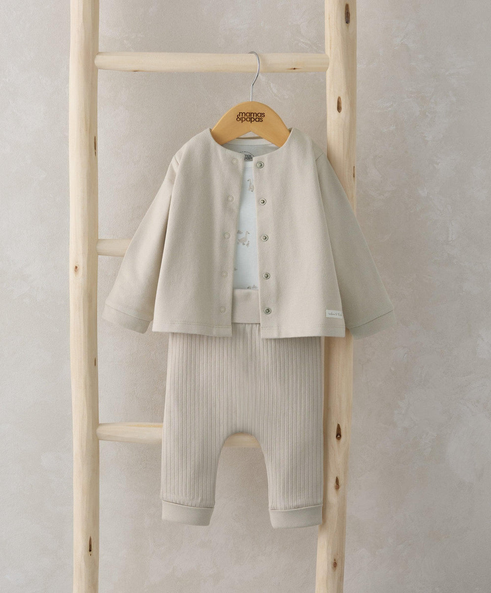 Duckling Jersey Jacket Bodysuit And Leggings Set Of 3 Mamas And Papas Uk