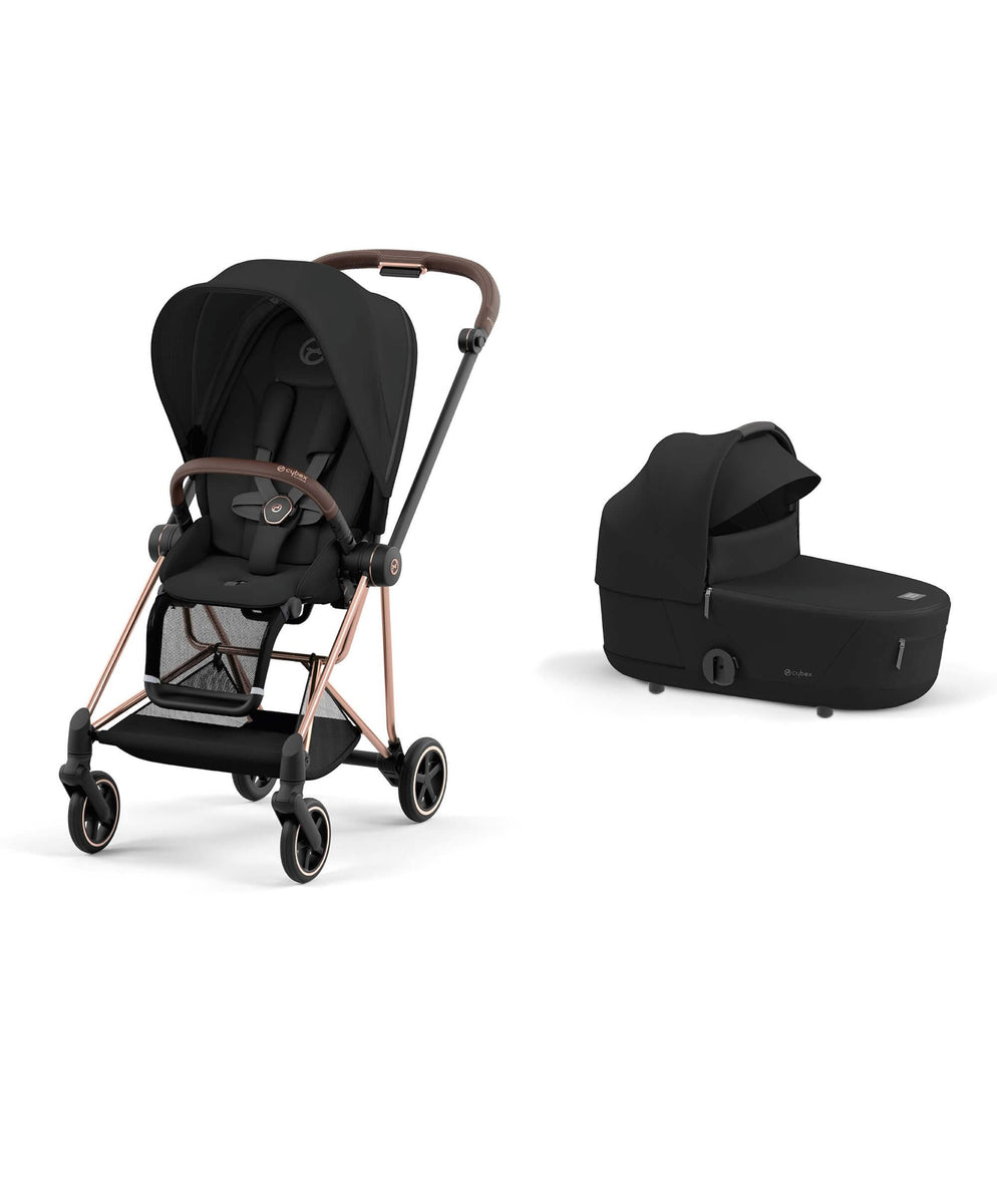 Trio poussette Mios 3 + Nacelle + Cloud T CYBEX Rosegold/Sepia Black