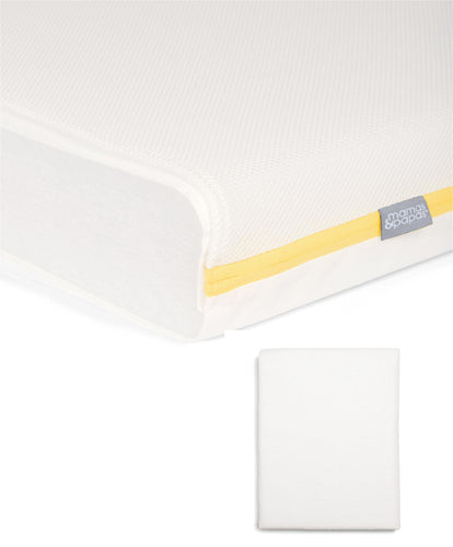 Essential Airflow Fibre Cotbed Mattress & Anti-Allergy Terry Towelling Mattress Protector Bundle