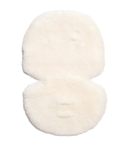 Luxury Sheepskin Pushchair Liner - Glacier White