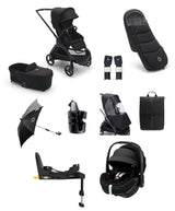 Bugaboo Dragonfly Ultimate 9 Piece Bundle with Maxi-Cosi Pebble 360 Pro&sup2; Car Seat & Base - Black