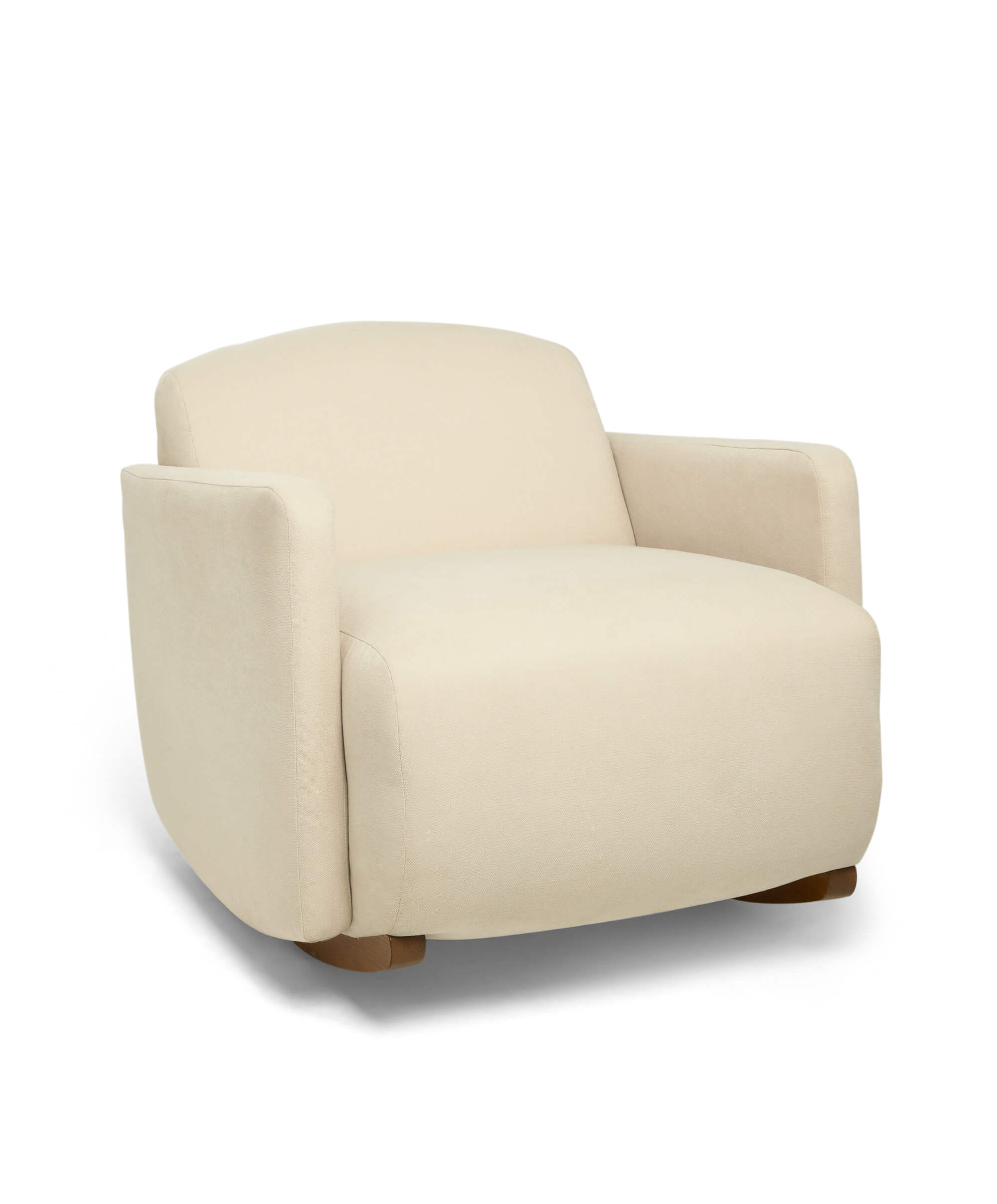 Bowdon Nursing Chair & Footstool - Off-White Boucle – Mamas & Papas UK