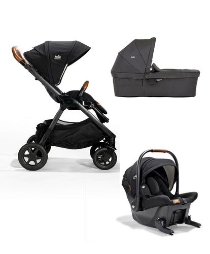 Joie Finiti Pushchair Bundle with Signature Sprint Car Seat & Ramble Carrycot - Eclipse