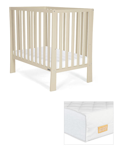 Petite Cot & Essential Fibre Cot Mattress Bundle - Cashmere