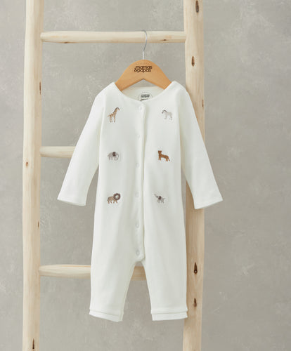 Safari Embroided Romper