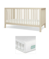 Solo Cotbed & Premium Pocket Spring Matress Bundle - Cashmere