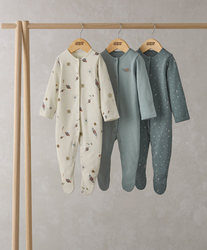 Planets Sleepsuits (Set of 3)