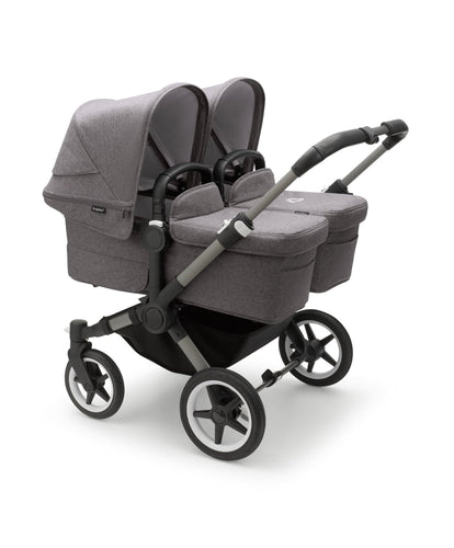 Bugaboo Pushchairs Bugaboo Donkey 5 Twin Carrycot & Seat Pushchair - Grey Melange