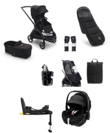 Bugaboo Pushchairs Bugaboo Dragonfly Ultimate 9 Piece Bundle with Maxi-Cosi Pebble 360 Pro&sup2; Car Seat & Base - Black