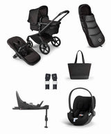 Bugaboo Pushchairs Bugaboo Fox 5 Noir Stroller Bundle with Cybex Cloud T Car Seat & Base  (5 Piece) - Black Moonlight