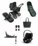 Bugaboo Pushchairs Bugaboo Fox 5 Noir Stroller Bundle with Cybex Cloud T Car Seat & Base  (5 Piece) - Midnight Green