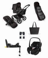 Bugaboo Pushchairs Bugaboo Fox 5 Noir Stroller Bundle with Maxi-Cosi Pebble 360 Pro Car Seat & Base  (5 Piece) – Black Moonlight