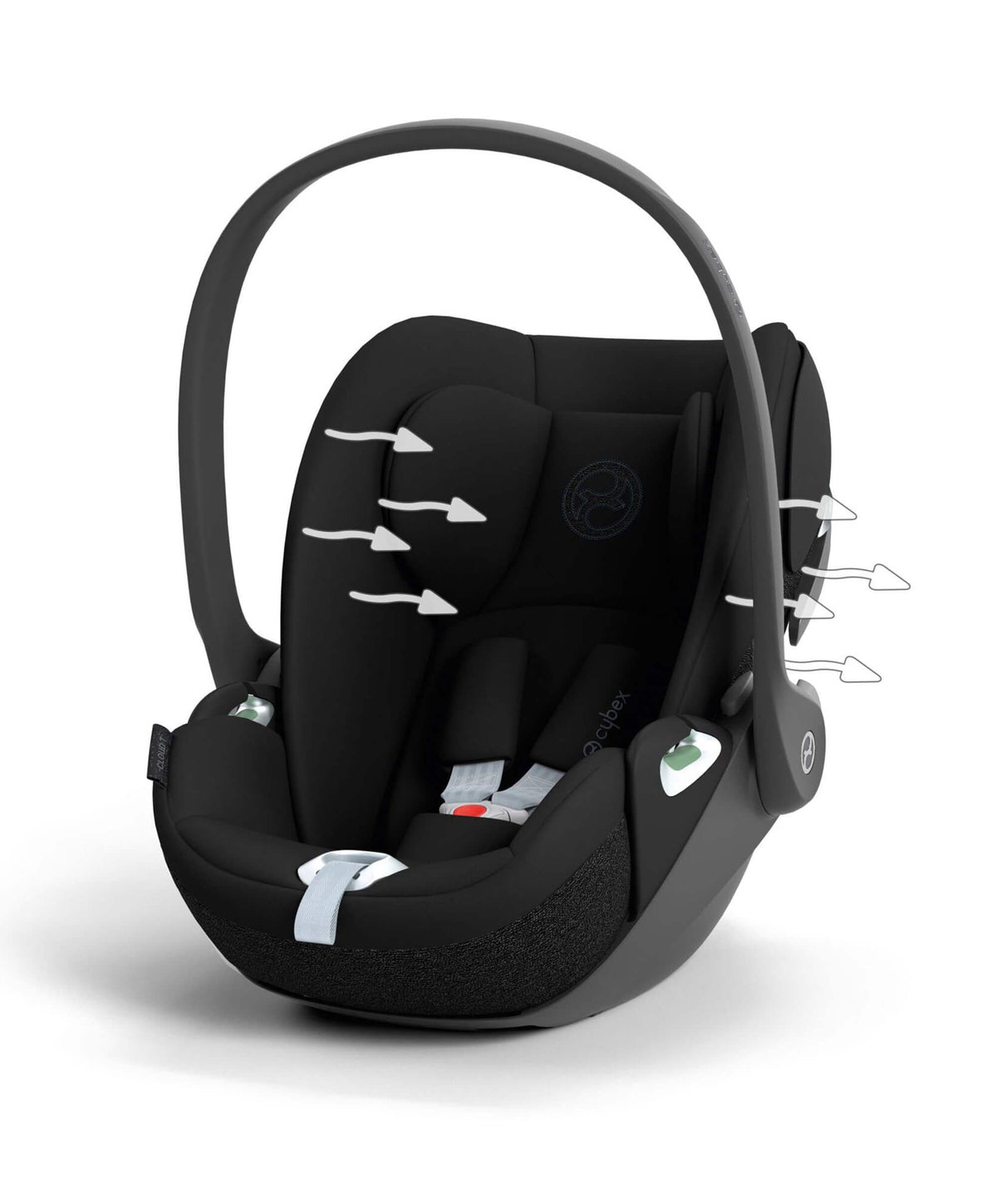 remove cybex cloud t car seat from base