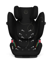 CYBEX Pallas G i-Size Plus Car Seat - Moon Black, Natural Baby Shower