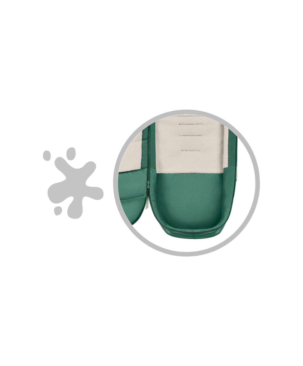 Cybex Platinum Footmuff Leaf Green Mamas Papas UK