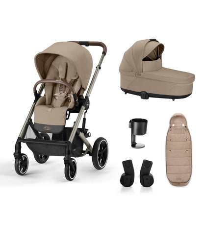 Cybex Pushchairs Cybex Balios Essential Bundle (5 Pieces) – Almond Beige