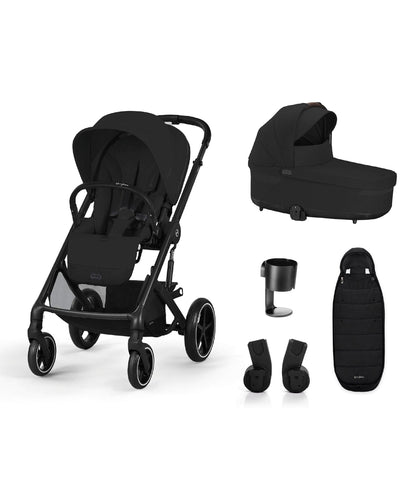 Cybex Pushchairs Cybex Balios Essential Bundle (5 Pieces) - Moon Black