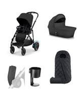 Cybex Pushchairs Cybex eGazelle Pushchair Bundle (5 Pieces) - Moon Black