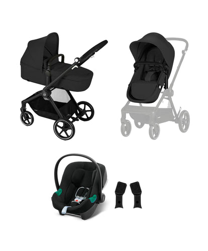 Cybex Pushchairs Cybex EOS Pushchair Bundle - Moon Black