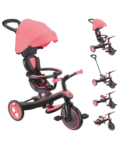 Globber Outdoor Play Globber Explorer Trike 4 in 1 – Coral