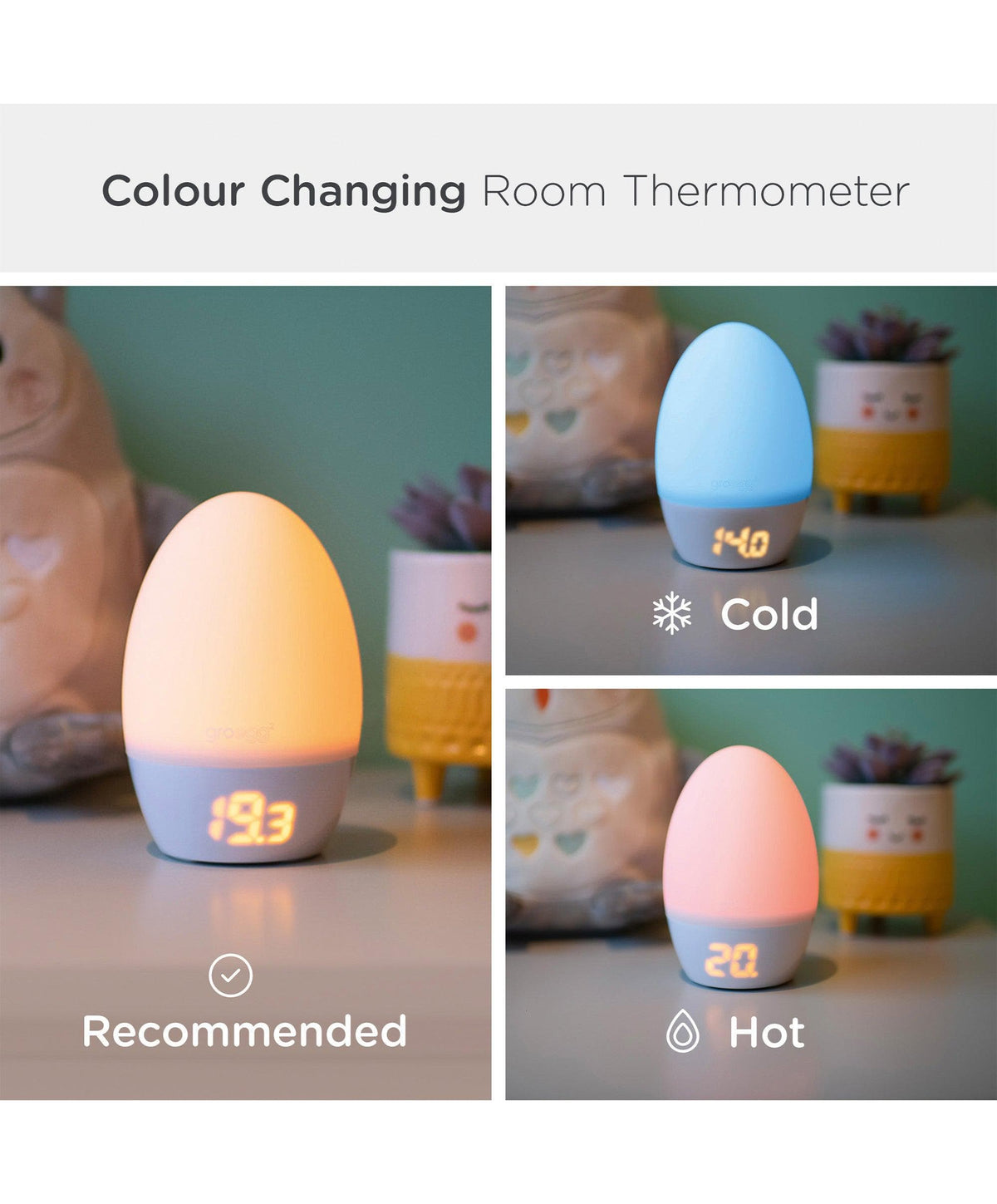 Room Thermometer - Gro egg 2, Safe Sleep
