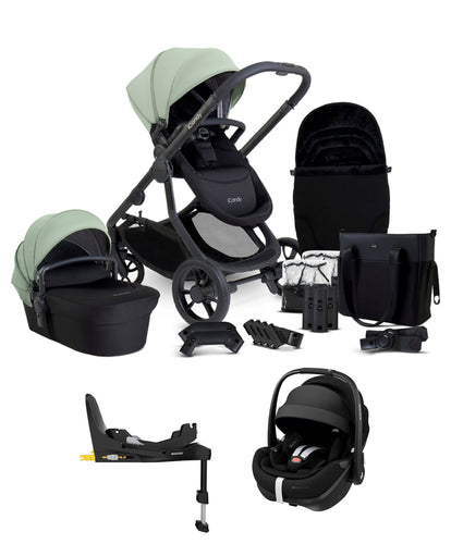 iCandy Orange 4 Pushchair Bundle with Maxi-Cosi Pebble 360 Pro² Car Seat & Base – Pistachio