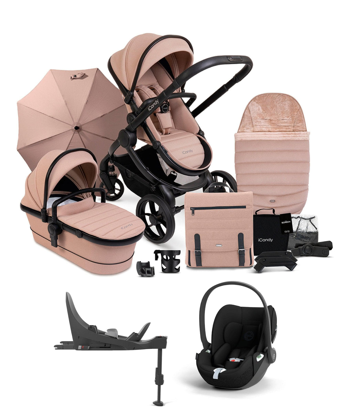 Icandy peach double with hotsell car seat