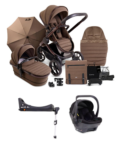 iCandy Pushchairs iCandy Peach 7 Complete Pushchair Bundle with Cocoon Car Seat - Coco/Black