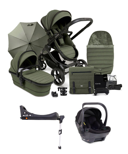 iCandy Pushchairs iCandy Peach 7 Complete Pushchair Bundle with Cocoon Car Seat - Ivy