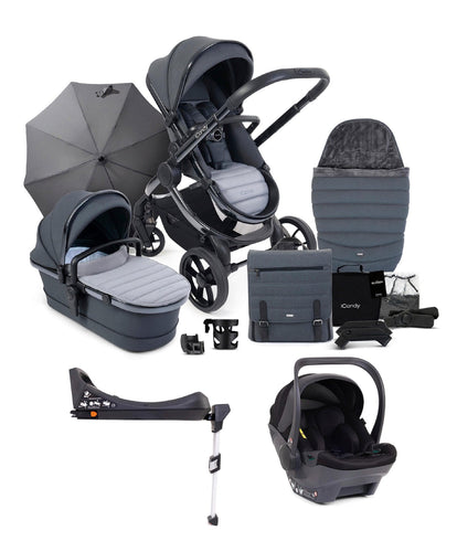 iCandy Pushchairs iCandy Peach 7 Complete Pushchair Bundle with Cocoon Car Seat - Truffle/Black