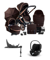 iCandy Pushchairs iCandy Peach 7 Complete Pushchair Bundle with Cybex Cloud T Seat & Base – Pecan