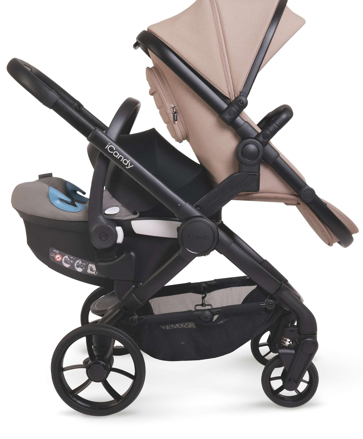 Icandy double sale pram second hand