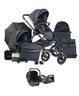 iCandy Travel Systems iCandy Peach 7 Complete Pushchair Bundle with Cocoon Car Seat & Base - Storm Grey