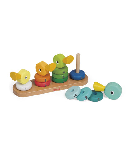 Janod Eco Friendly & Wooden Toys Janod Zigolos Duck Stacker