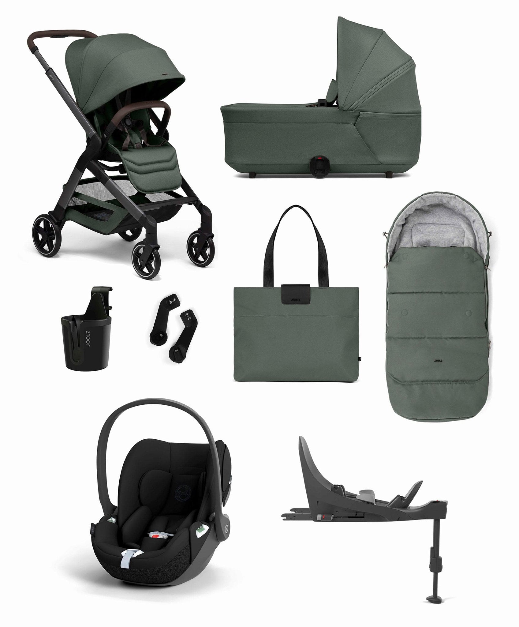 Joolz Hub Pushchair Bundle with Cybex Cloud T Car Seat Base 8 Piec Mamas Papas UK