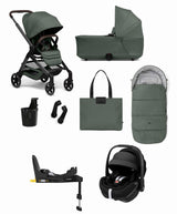 Joolz Pushchairs Joolz Hub² Pushchair Bundle with Maxi-Cosi Pebble 360 Pro² Car Seat & Base (8 Piece) – Forest Green