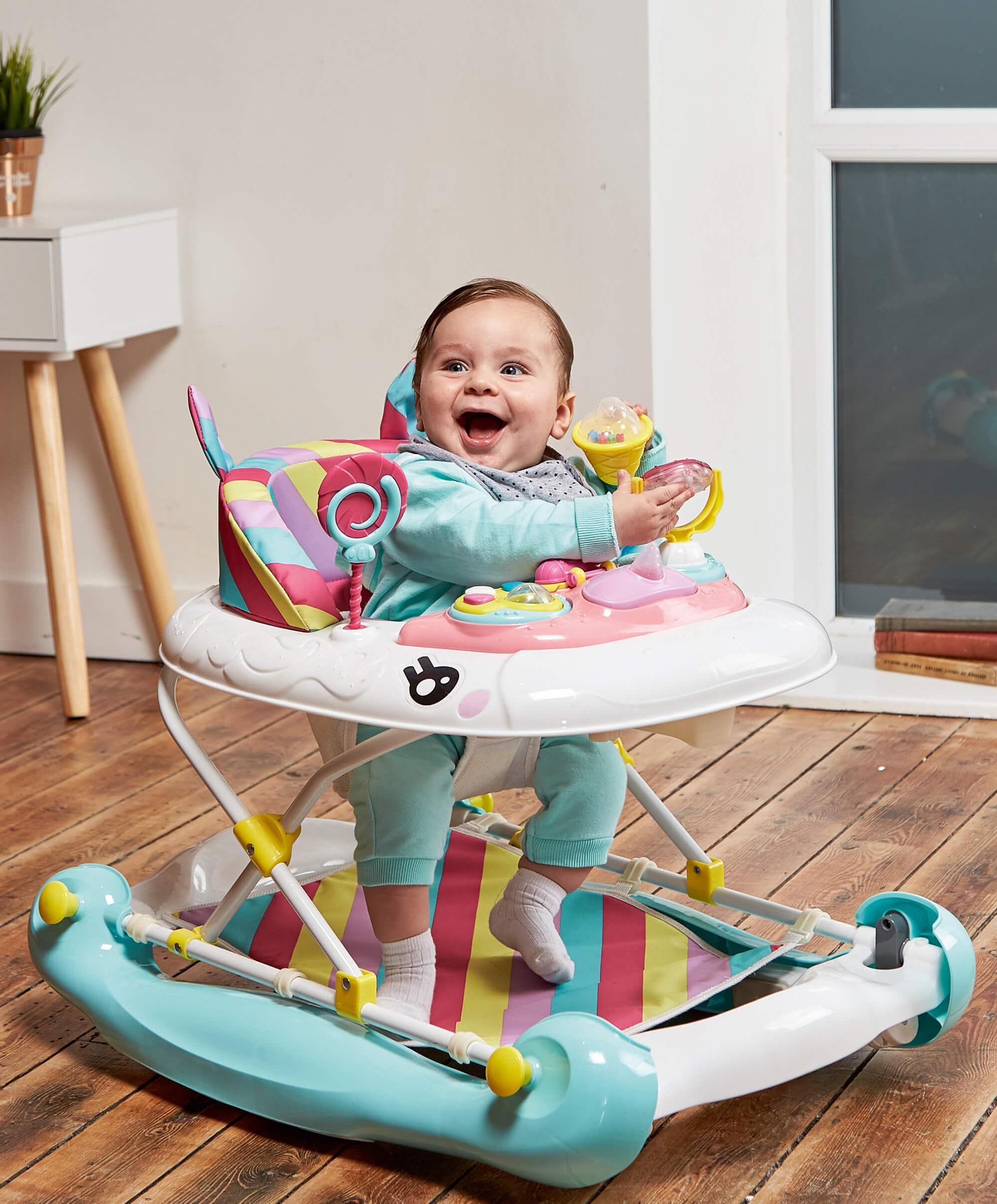 Mychild 2 in 1 Walker Rocker Rainbow