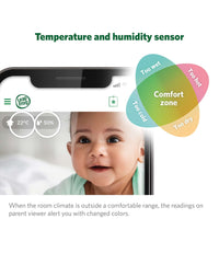 LeapFrog LF1911 Moniteur de bébé Wi-Fi 1080p caméra à accès à