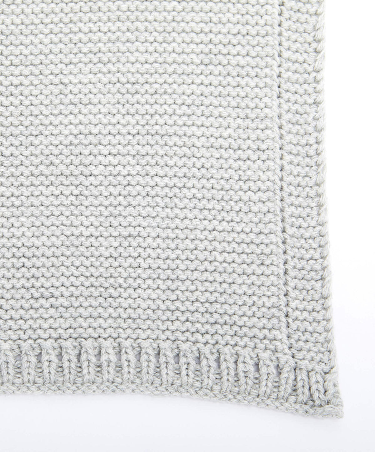 The Little Green Sheep Organic Knitted Cellular Baby Blanket in 