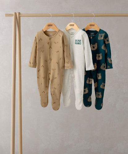 Mamas & Papas All-in-Ones & Bodysuits Bear Sleepsuits (Pack of 3)