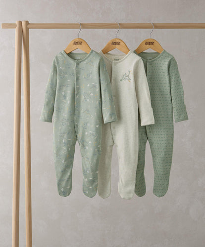 Mamas & Papas All-in-Ones & Bodysuits Dino Sleepsuits (Set of 3)