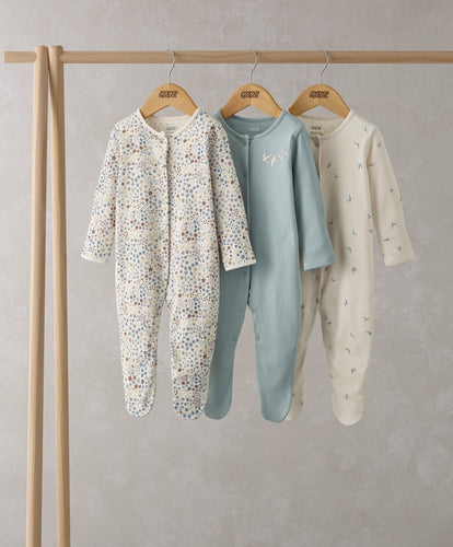 Mamas & Papas All-in-Ones & Bodysuits Ditsy Floral Sleepsuits (Set of 3)