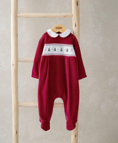 Mamas & Papas All-in-Ones & Bodysuits My First Christmas Sleepsuit - Red