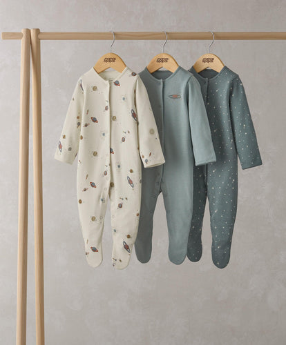 Mamas & Papas All-in-Ones & Bodysuits Planets Sleepsuits (Set of 3)