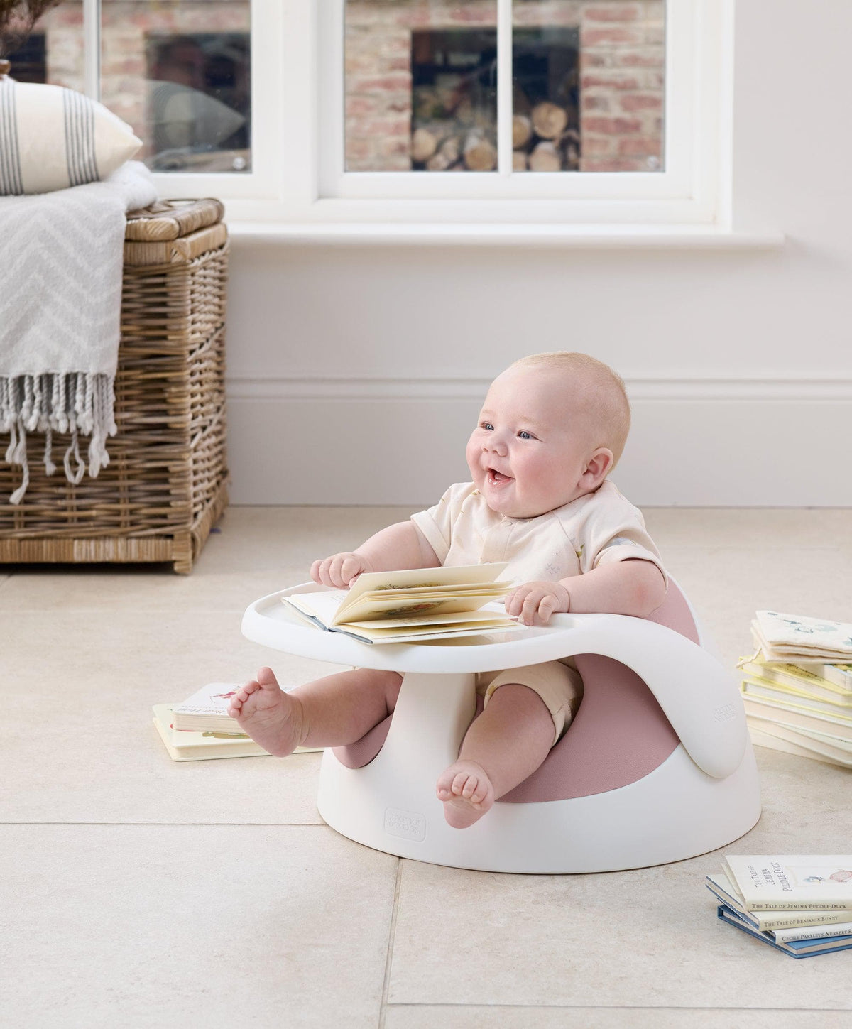 Snug Floor Seat with Activity Tray in Blossom | Baby Safety – Mamas & Papas  UK