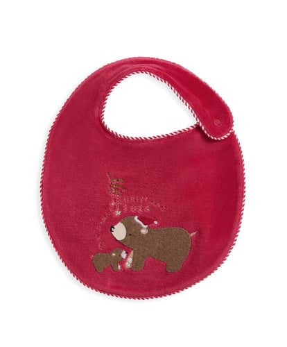 Mamas & Papas Bibs & Muslins 1-Size My First Christmas Bib - Red