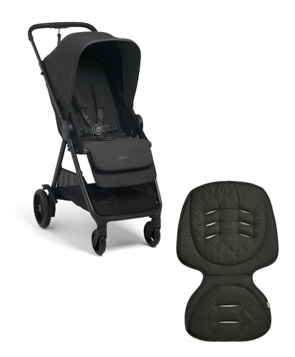 Mamas & Papas Buggies Libro Stroller Bundle with Quilted Memory Foam Liner (2 Piece)– Liquorice/Graphite