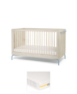 Mamas & Papas Cotbed Bundles Kinlay Cotbed & Essential Airflow Pocket Spring Mattress Bundle - Dusty Blue