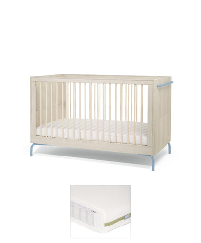 Mamas & Papas Cotbed Bundles Kinlay Cotbed & Premium Pocket Spring Mattress Bundle - Dusty Blue