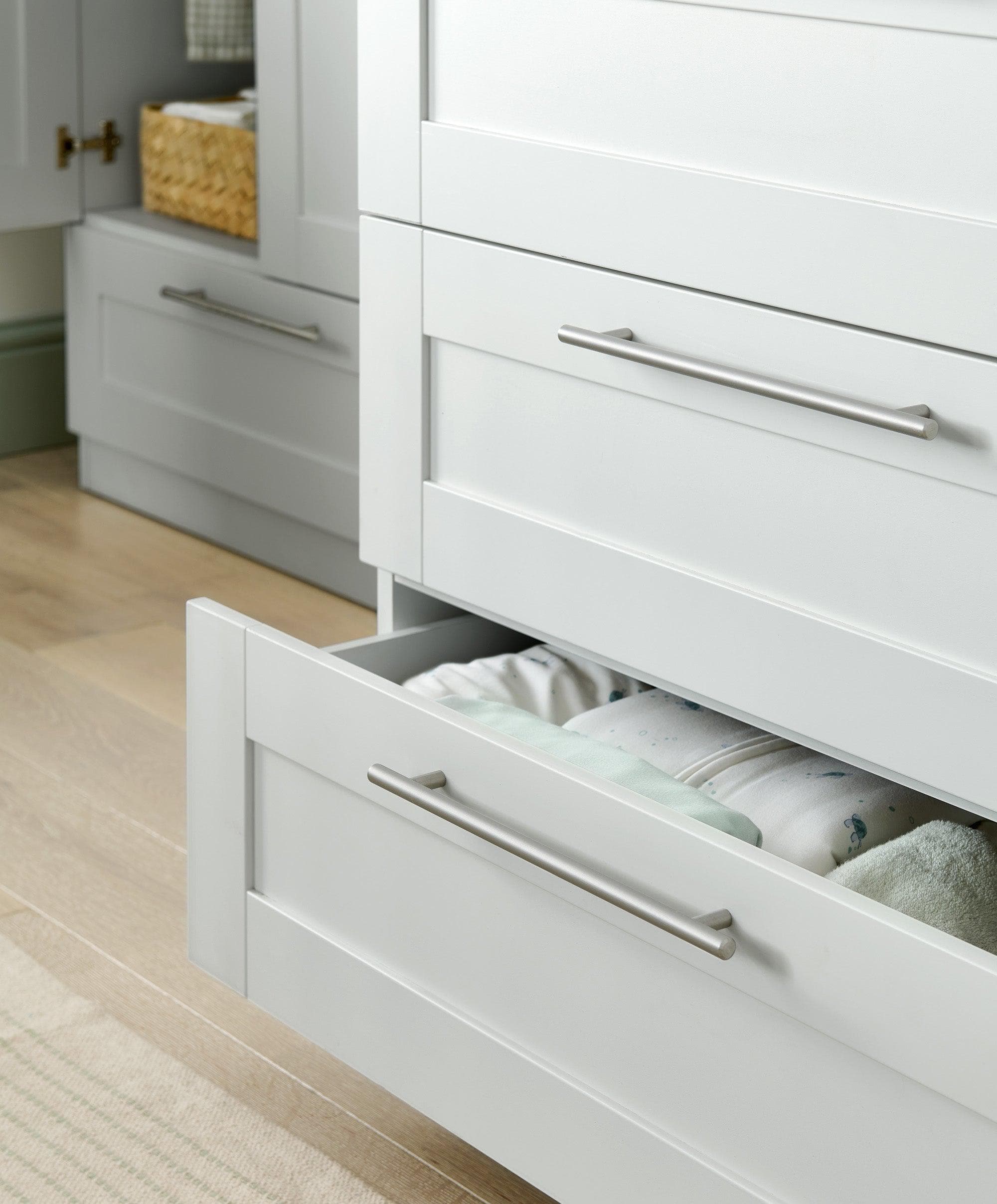 Rustic grey outlet baby dresser